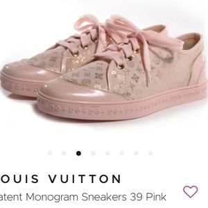 Louis Vuitton Patent Sneaker Pink Suede